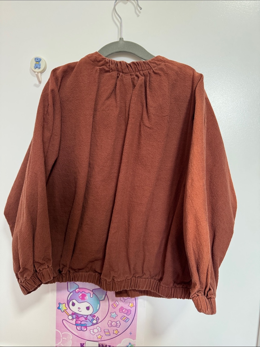Rust Red Oversized Button Front Jacket - Picture 2 of 5